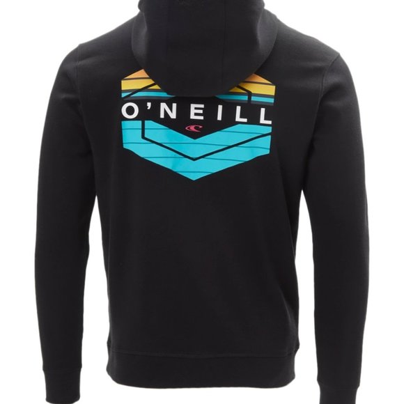 NWT O'Neill Black Logo Men's Stryper Pullover Hoodie - Picture 3 of 3